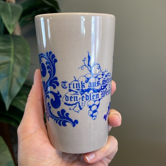 Two Ceramic Beer Matching Mugs Made in Germany Souvenirs Pottery Embossed - Picture 4 of 6